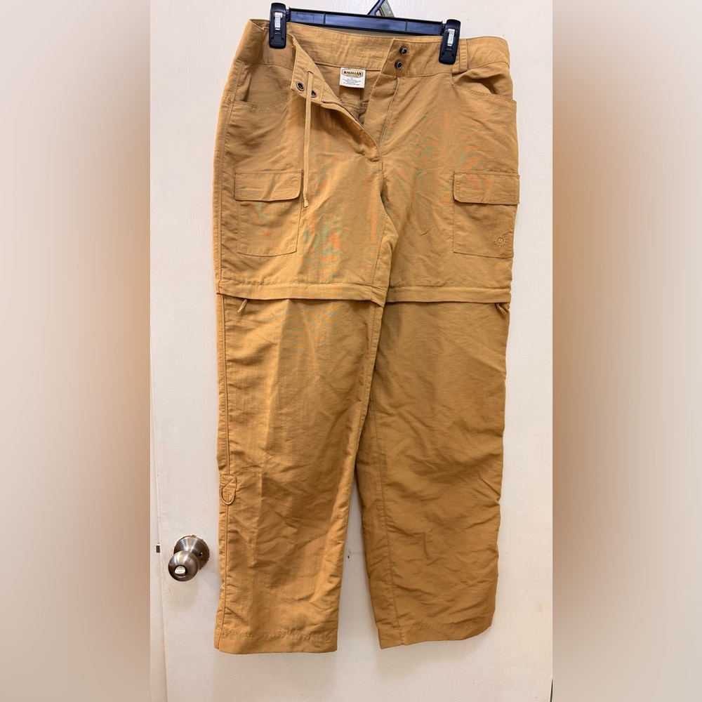 Magellan Khaki Cargo Pants with detachable pant legs size 12